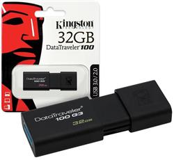 PENDRIVE 32GB KINGSTON USB 3.1 DATATRAVELER 100 G3