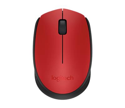 MOUSE LOGITECH M170 WIRELESS 2.4 GHZ RED
