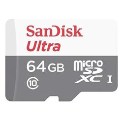 MEMORIA MICRO SD 64GB SANDISK ULTRA 100MB/S CLASE 10