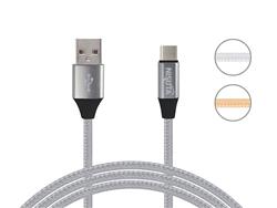 CABLE USB A USB C 1M 3.1A CON MALLA DE TELA NISUTA NSCATEUC3A