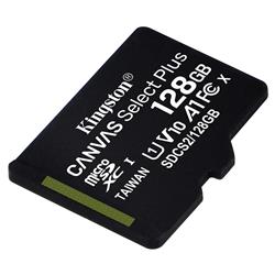 MEMORIA MICRO SD 128GB KINGSTON CANVAS PLUS 100MB/S CLASE 10