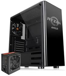 GABINETE THERMALTAKE V200 TEMPERED GLASS RYZEN SERIES C/ FUENTE 500W (VENTA SOLO CON PC ARMADA)