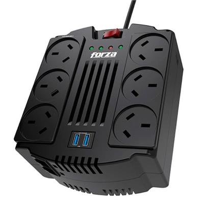 ESTABILIZADOR FORZA FVR-1202USB-A 1200VA/600W