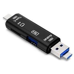 LECTOR DE TARJETAS USB SMART OTG 3 EN 1 NETMAK