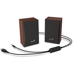 PARLANTES GENIUS 2.0 USB SP-HF380BT BLUETOOTH WOOD