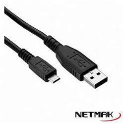 CABLE USB A MICRO USB 1.8 MTS NETMAK NM-C70