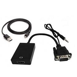 CONVERSOR VGA + AUDIO A HDMI NETMAK NM-C63