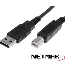 CABLE USB P/ IMPRESORA 1.80 MTS NETMAK NM-C03