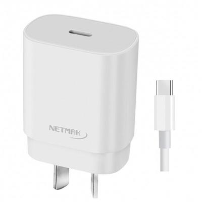 CARGADOR NETMAK NM-CP2 1 USB C PD 30W CON CABLE