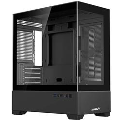 GABINETE SENTEY H30 BLACK 6130-SF-BLACK TEMPERED GLASS