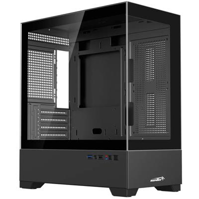 GABINETE SENTEY H30 BLACK 6130-SF-BLACK TEMPERED G