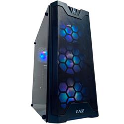 GABINETE LNZ Y11 Y11-SF-ARGB TEMPERED GLASS BLACK