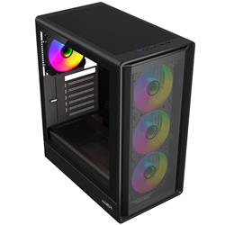 GABINETE SENTEY M40 M40BLK-SF ARGB TEMPERED GLASS BLACK