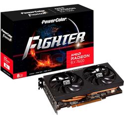 VIDEO PCI-E 8GB AMD RX 7600 POWERCOLOR FIGHTER GDDR6 128BIT