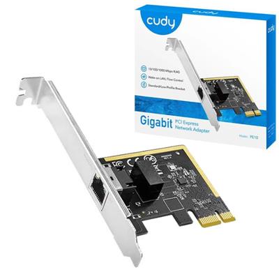 PLACA DE RED PCI-E 10/100/1000 CUDY PE10