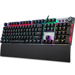 TECLADO AULA F2058 WIRED MECHANICAL SWITCH OUTEMU BLUE RGB INGLES