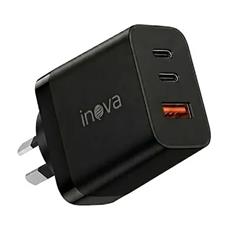 CARGADOR INOVA CAR-6500 65W 1 USB A QC + 2 USB-C (PD+2A)