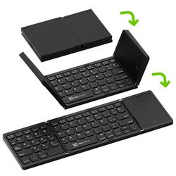 TECLADO KLIP XTREME KCK-650S-BK BLUETOOTH PLEGABLE CON TOUCHPAD