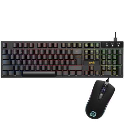 KIT TECLADO Y MOUSE RAPTOR MEMBRANA FIRECLAW + STO
